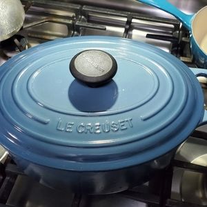 Le Creuset oval dutch oven